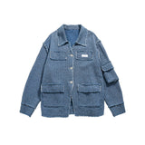 Men Denim Jackets Autumn Denim Suit Men's and Women's Jackets and Coats