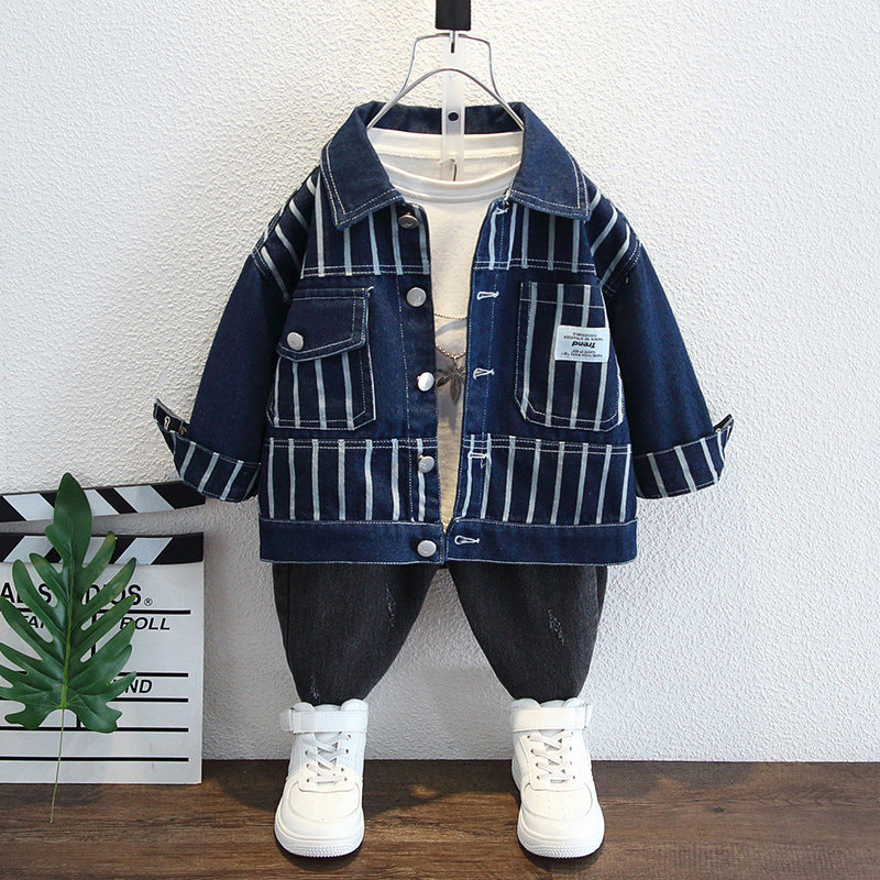 Toddler Boys Jackets Boys Autumn Clothing Thin Denim Coat Jacket Top