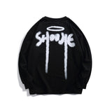 Crew Neck Sweatshirts for Men Men's Autumn Clothing Printed Crew Neck Sweatshirt Loose Casual
