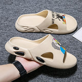 Mens Slide Large Size Summer Fish Mouth Beach Sandals Men'S Slippers