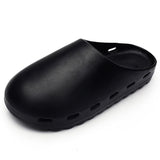 Mens Slide Plus Size Sandals Summer Closed-Toe Slippers Outdoor Beach Shoes