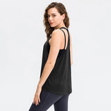 Moisture Wicking Tank Top Yoga Loose Breathable Quick-Dry Vest