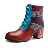 Justin Yellowstone Boots Retro Ethnic Style Retro Women'S Shoes