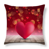 Valentine's Day Pillow Covers 4 Piece Random Styles Together, Love Heart Peach Skin Fabric Valentine's Day Pillow Cover Car Office Sofa Cushion