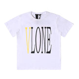 Vlone T Shirt Big V Hip Hop Men And Women Couple T-Shirt Tee