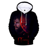 Anime Hoddies Stephen King's It 2 Coat Fall Winter Fashion 3D Digital Printed Hood Sweatshirt Hoodie