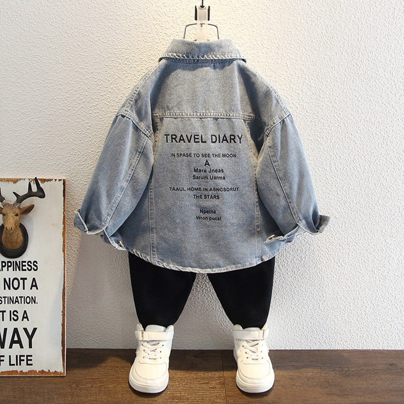 Toddler Boys Jackets Boy's Cowboy Shirt Spring Wear Outer