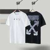 Off White T Shirt Ow Men'S Short Sleeve Tshirt Cotton Round Neck Loose Owt
