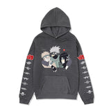 Anime Hoddies Naruto Sweatshirt Anime Autumn and Winter Fleece-Lined Hoodie Coat