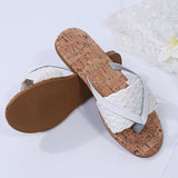 Women Open Toe Sandals Flats Summer Flip-Flops