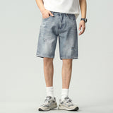 Men Denim Shorts Men's Loose Summer