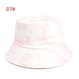 Bucket Hat Fishing Cap Cotton Print Fisherman Hat Bucket Hat Fashion Color Gradual Sun Hat