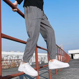Grey Sweatpants Men's Casual Trousers Spring and Autumn Sweatpants Men