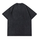 Skull T Shirt Abstract Printing Loose