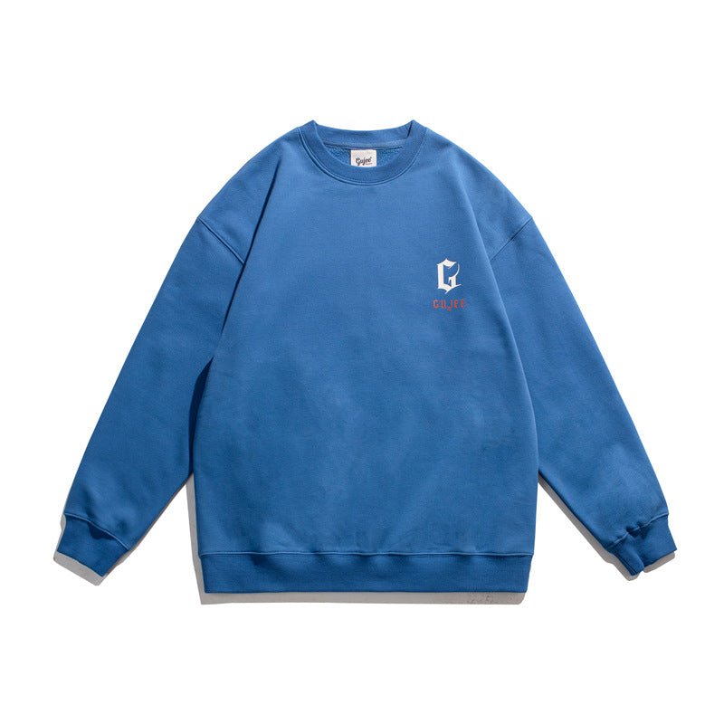 Crew Neck Sweatshirts for Men Men's Autumn Printed round Neck Long Sleeve Casual Sweatshirt Men