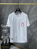 CHH Chrome Hearts T Shirt Phantom Cross Group Red Horseshoe Short Sleeve