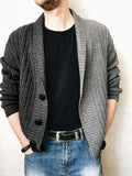 Men's Jackets Men's Autumn Stitching V-neck Loose plus Size