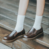 Mary Jane Shoes Black Autumn And Winter Women'S Shoes Loafers