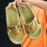 Mens Slide Outdoor Slippers Men'S Sesame Street Sports Platform Sponge Baby Funny Student Plus Size Slippers