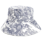 Bucket Hat Fishing Cap Cotton Print Fisherman Hat Men and Women Outdoor Sun Hat