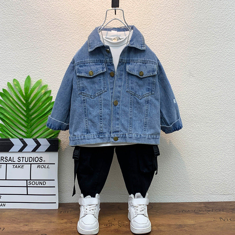 Toddler Boys Jackets Boys' Denim Jacket Spring Autumn