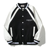 Cardigan Baseball Jacket Los Angeles Limited Leather Sleeve Letters Reflective Baseball Uniform Jacket Coat