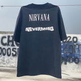 Nirvana T Shirt Mobius Strip Limited Printing Vintage Distressed Couple Tee