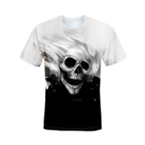 Skull T Shirt 3D Digital Printing Loose