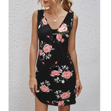 Modern Gypsy Outfits V-neck Printed Dress