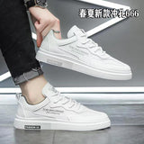 Flat Shoes Spring White Shoes Sneakers Men's Fashion Trendy Casual Shoes