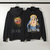 Askyurself Hoodie Retro Hooded Sweater Terry Thin