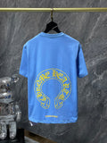 CHH Chrome Hearts T Shirts Miami Limited Blue Short Sleeve T-shirt