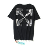 Off White T Shirts Arrow Short Sleeve T-Shirt Casual Loose Bottoming Shirt