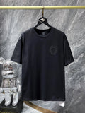 CHH Chrome Hearts T Shirts Machine Embroidery Hollow Cross Short Sleeve