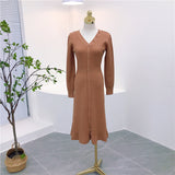 MIDI Mauve Cocktail Dress Autumn and Winter Dress Inner Dress Women