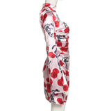 Music Festivals Rave Outfits Dress Spring and Summer Women's Clothing Fashion Printed Sexy Dress