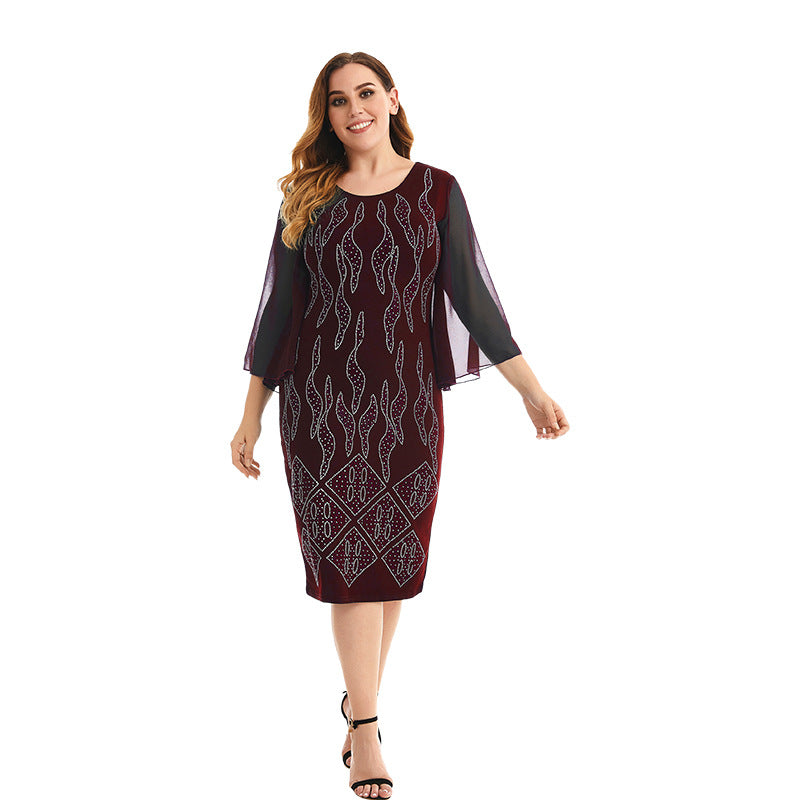 African Dashiki Dress Summer Pencil Skirt Dress