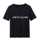 Squid Game Costume Wooden Man Printed Shirt Short Sleeve T-shirt