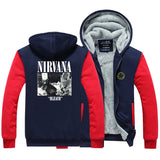 Nirvana Hoodie Nietou Band European And American Rock Band Sweater Coat Hoodie Zipper Clothes Peripheral Velvet Thickened