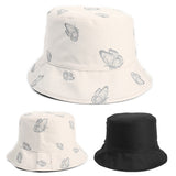 Bucket Hat Fishing Cap Cotton Print Fisherman Hat Female Summer Street Print