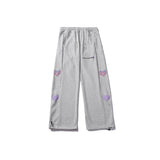 Man Fall Outfits Casual Trousers Love Cartoon Three-Dimensional Printing Loose Straight Sweatpants