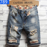 Men Jorts Men's Denim Summer Shorts Loose plus Size