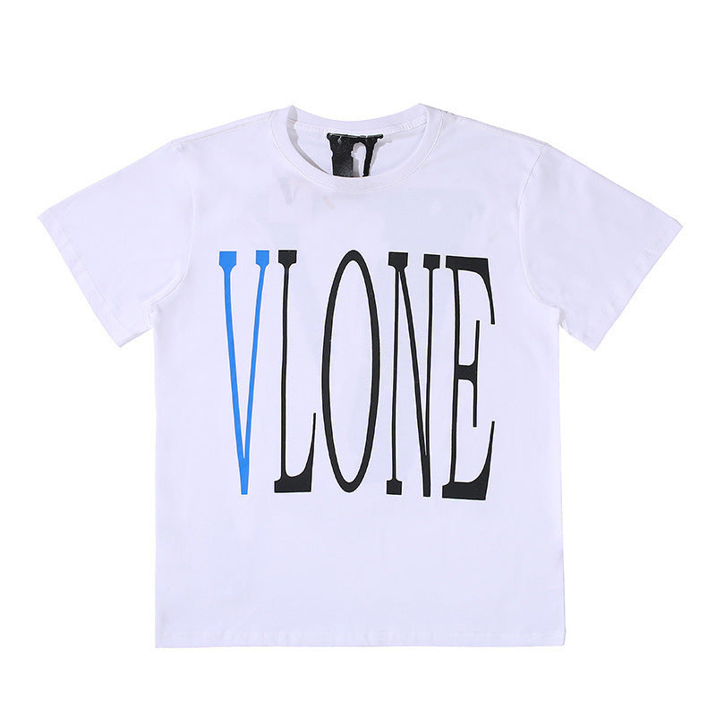 Vlone T Shirt Hip Hop Men'S And Women'S T-Shirt Couple Wear