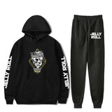 Jelly Roll Hoodie Jelly Roll Peripheral Printed Sweater Sports Two-Piece Suit