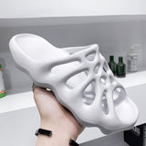 Mens Slide Summer Outdoor Wear Spider Web Slippers Men'S Fashion Coconut Sandals