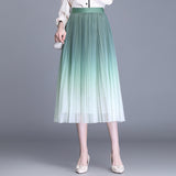 MIDI Mauve Skirt Women's Summer Mesh Skirt Summer
