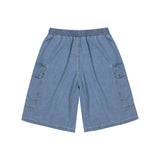 Men Shorts Summer Denim Shorts Casual Straight Pants