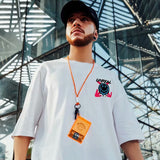 Men T-Shirts Loose Printed Half Sleeve