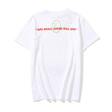 Bathing Ape T Shirt Summer Pink Letter Print Short-Sleeve T-shirt