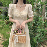 Regency Dress Chiffon Long Dress Gentle Platycodon Grandiflorum Suspender Skirt